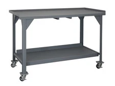 Durham DWBM-3060-BE-95, Mobile Heavy Duty Workbench with Lips Up, 60"x30"x40"