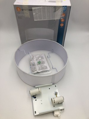 Smartwares Deckenleuchte 30cm Ø, E14, max. 40W, LED geeignet, Weiß, Textilschirm