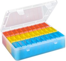 93Pcs Small Bead Organizers and Storage Plastic Cases Mini Clear Containers
