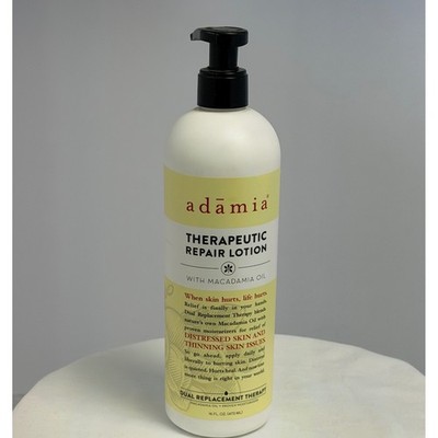 Adamia Therapeutic Repair Lotion with Macadamia Oil 16oz Fragrance Free Pump