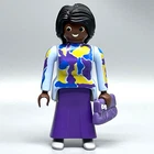 Playmobil Ethnic Female Adult Figure African American Teacher Shopper Mother