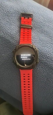 SAMSUNG Galaxy Watch Ultra 47mm LTE AI Smartwatch - Titanium Gray w/ Orange Band