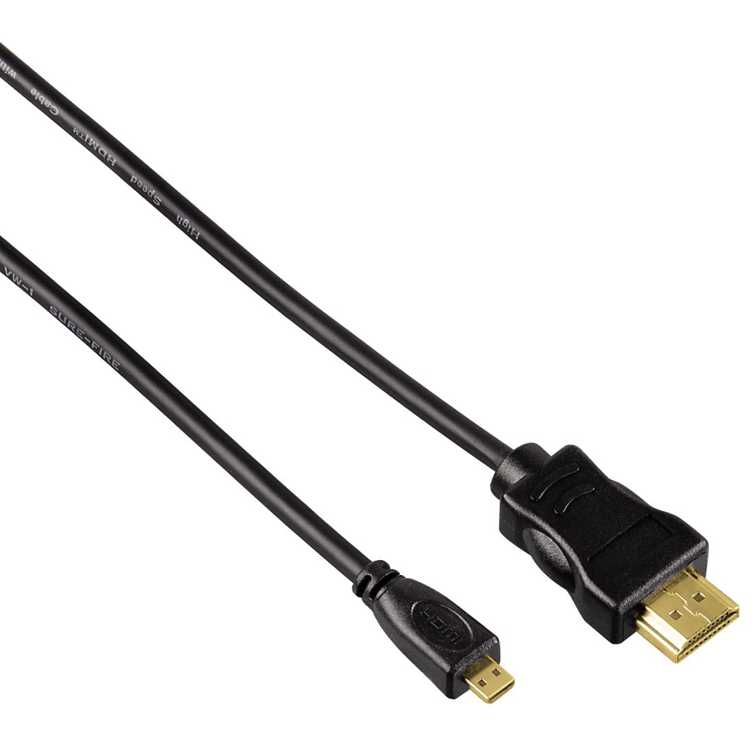 Câble HDMI micro D vers A de 2m pour projeter vos vidéos