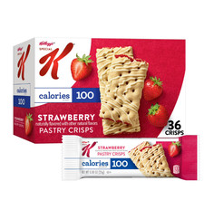 Special K Bar Strawberry Chewy Pastry Crisps, 100 Calories, 15.84 oz, 36 Count