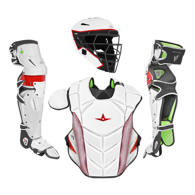 All-Star MVP-PRO LE Short Fuse Series Youth Baseball Catcher s Set CKSML-WH/B/S