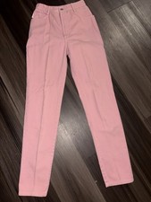 VTG 90s Bongo Pink High Waisted Mom Jeans Made in USA Gene Montesano Petite 23