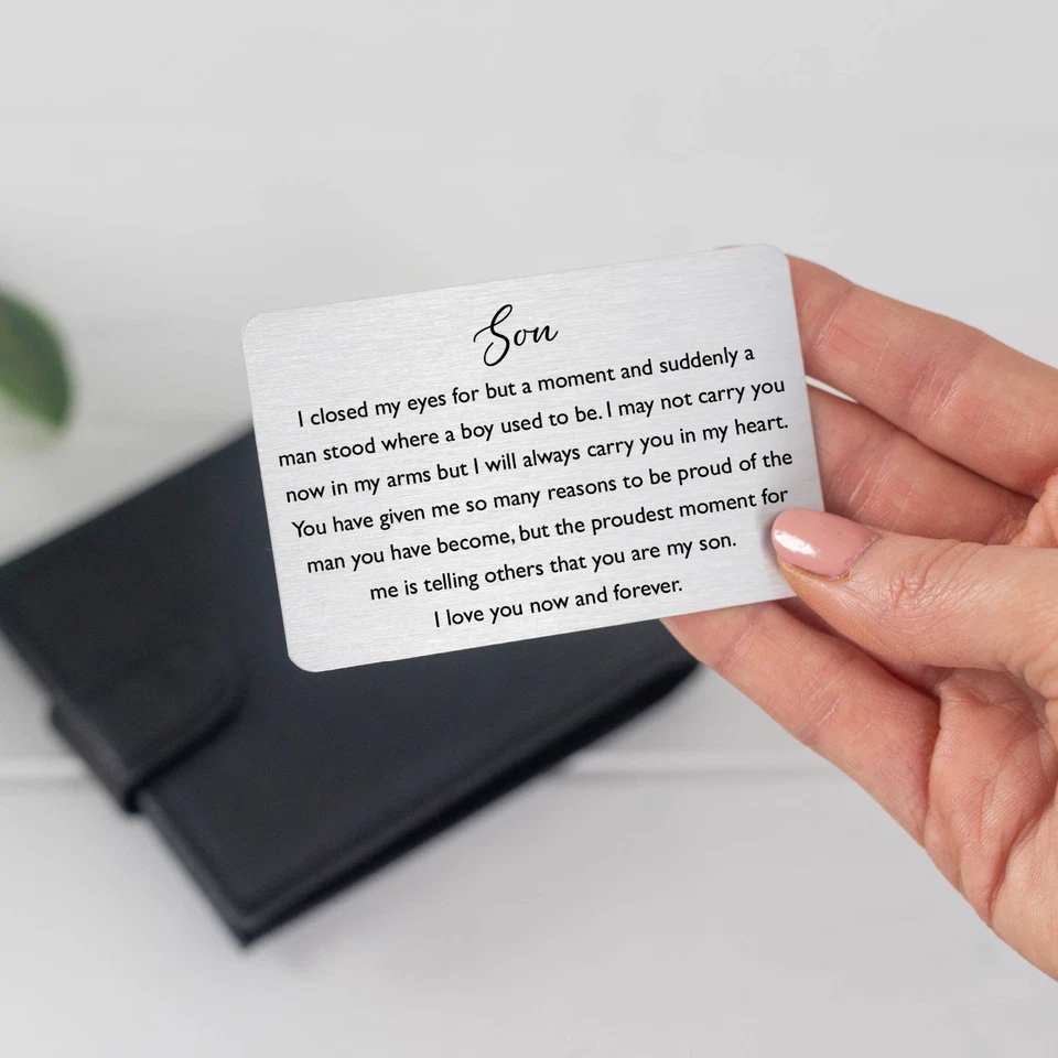 Personalised Son Graduation Card & Metal Keepsake, Graduation Gift for Son - Image 2 of 4