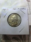 1964 D Washington Quarter  90% SILVER Double Die Reverse  Dd Mint Mark Error