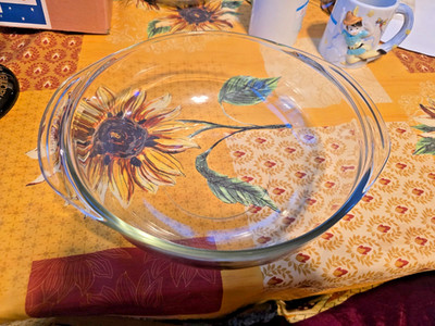 Pyrex Clear Glass Bowl 2qt/2l    #324  8.5 x 3