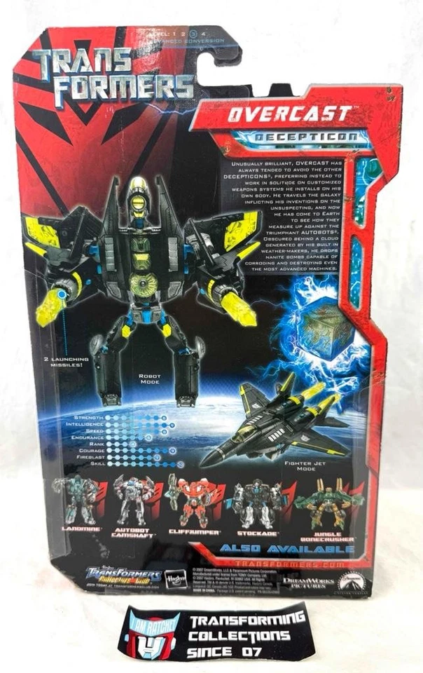 Transformers 2007 Movie Deluxe Class Overcast MOSC - Image 2 of 2