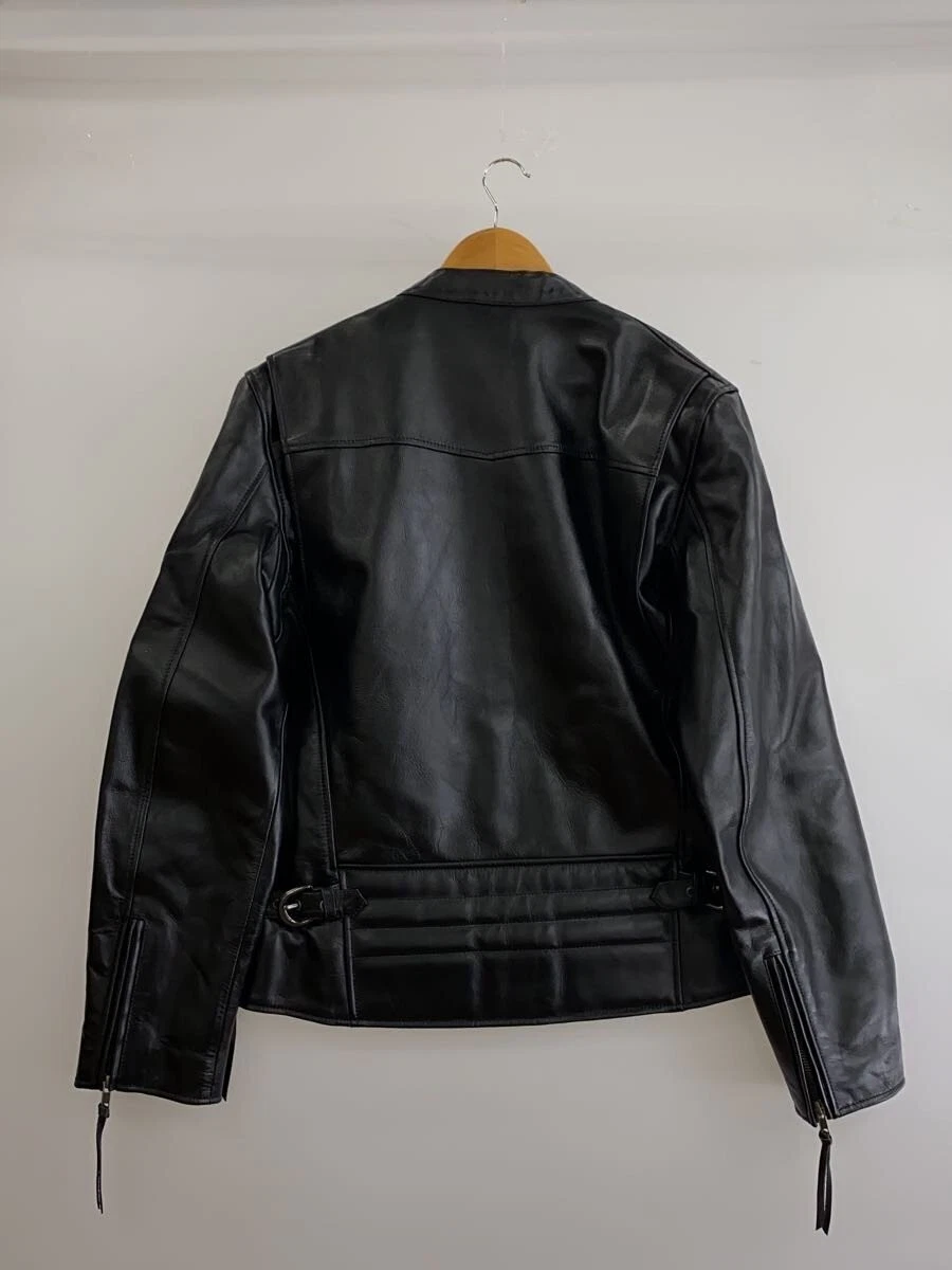 Liugoo Leathers Leather Jacket Blouson/Ll/Cowhide/Blk/Cw22-R-5// 3976 - product detail image 2