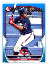 2023 Bowman Bryan Acuna Prospects Blue #/150 #BP-37