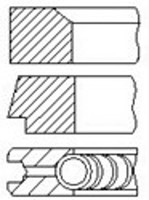 FAI Autoparts Kolbenringsatz PR49-000 FüR Ford KA RU8 Fiat Panda Classic Punto 1