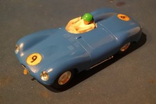 Scalextric TRIANG C60 Jaguar D Type BLUE  1/32 Slot Car Tested working fine