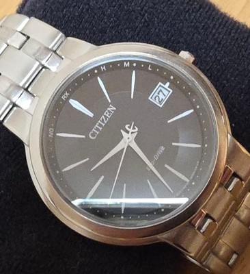 Citizen H415-S094149 Titanium Radio Solar Watch