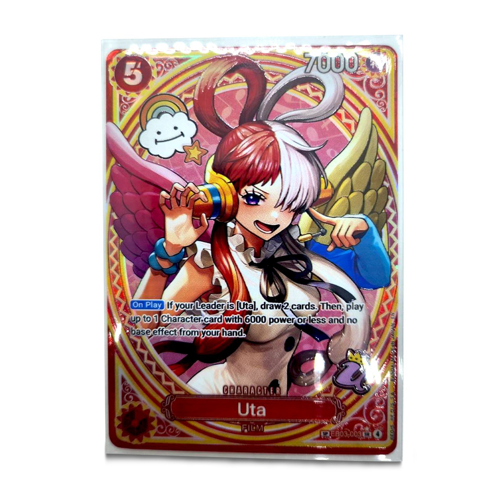 Uta EB03-003 SP SR Paralelo UNA PIEZA Juego de Cartas Edición Héroes 2025 Inglés Casi Nuevo