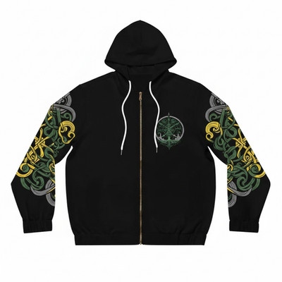 Dark Kult Northman Loki Men's Zip Hoodie AOP
