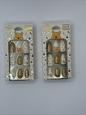 Disney Winnie The Pooh Faux Nails 32 Count Each New In Box 2 Packs!