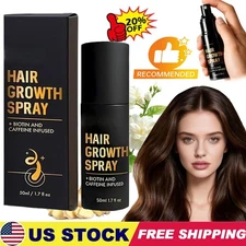 HaloGrow Hair Growth Spray 50ml Natural Hair Thickening Gentle Regrowth Mist USA