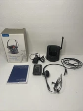 Plantronics CT14 DECT Cordless Headset Phone With Main Base AC Cord Tested