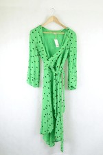 Ganni Green and Black Dress Polka Dot S by Reluv Clothing