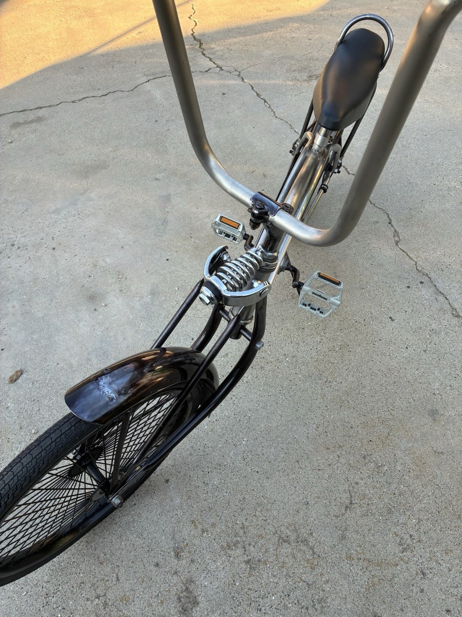 Bike Silver Frame Ape hangers Black Fenders 20” Wheels 90's