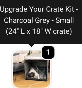 PAW 24 X 18 Plush Crate Cover N Pad / Bed
