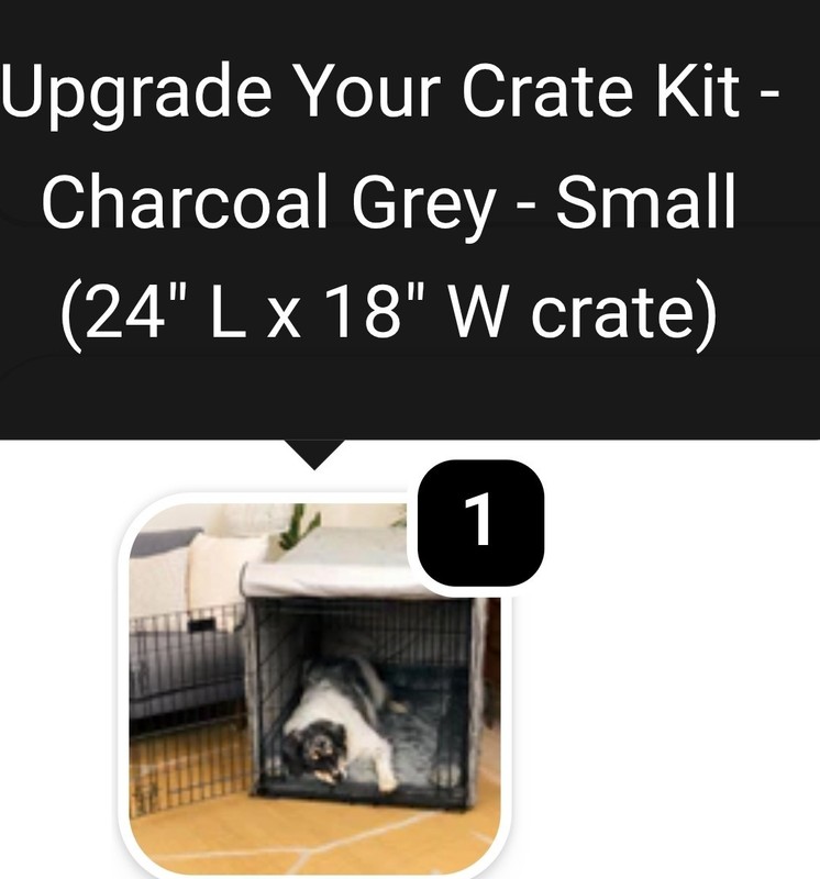 PAW 24 X 18 Plush Crate Cover N Pad / Bed