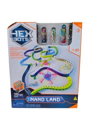 HEX BOTS Nano Land Playset with 40+ Pieces & 3 Nano Bugs NEW Sealed Box