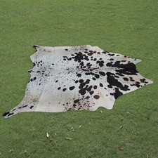 100 Real Natural Area Cow Hair On Cowhide Skin Floor Rug Carpet 71"x67" CC1382