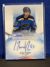 2020-21 Upper Deck The Cup Enshrinements David Perron Auto 87/99 St. Louis Blues