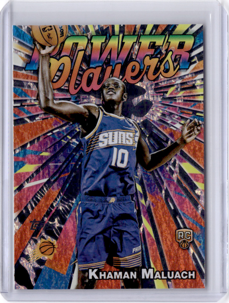 2025 Topps - Khaman Maluach RC Power Players Holo Foil #PP-20 - Suns