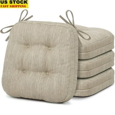 Memory Foam Chair Cushions Non-Slip Gel Double Layer Seat Pads Pack of 4 New