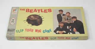 VTG 1964 Milton Bradley THE BEATLES Flip Your Wig Board Game in Mint Condition