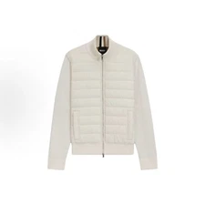 HUGO BOSS Double Zipper Open Cotton Jacket White Men's German HERNesto 