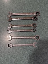 Lot Of 6 GearWrench Ratcheting Combination Wrench Set SAE Metric Free Shipping
