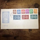 Israel Scott #1-9 1948 Doar Ivri Official FDC with Tel Aviv Slogan Cancels