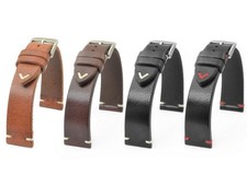 CINTURINO OROLOGIO VINTAGE LOOK RETRÒ PELLE ANTICA TOSCANA 24 MM de