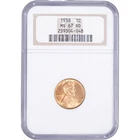 1938 1c Lincoln Wheat Cent ~ NGC MS 67 RD