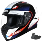 SMK Stellar Sport & Smoke Visor White Blue Red