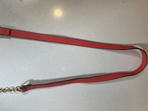 Steve Madden crossbody Vibrant red or Pink women bag With Gold Chain Strap - Picture 5 of 8