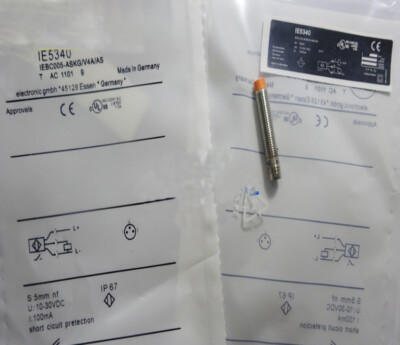 1pcs For IFM IE5340 Inductive Sensor Threaded Type 10...30 DC PNP New