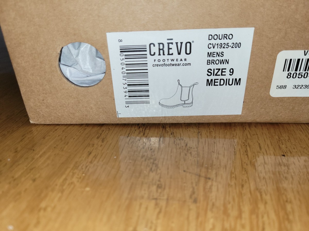 Crevo Douro Men\'s Leather Boots, Brown. Size 13M, Brand New w/ Box Crevo Memory Foam Buck Leather Boots Caramel Brown Mens Size  main image 2