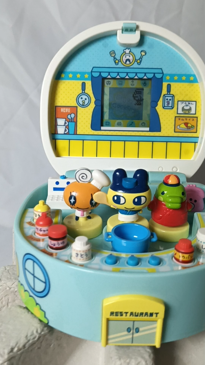 Tamagotchi Restaurant Virtual Pet Working Bandai Rare Authentic