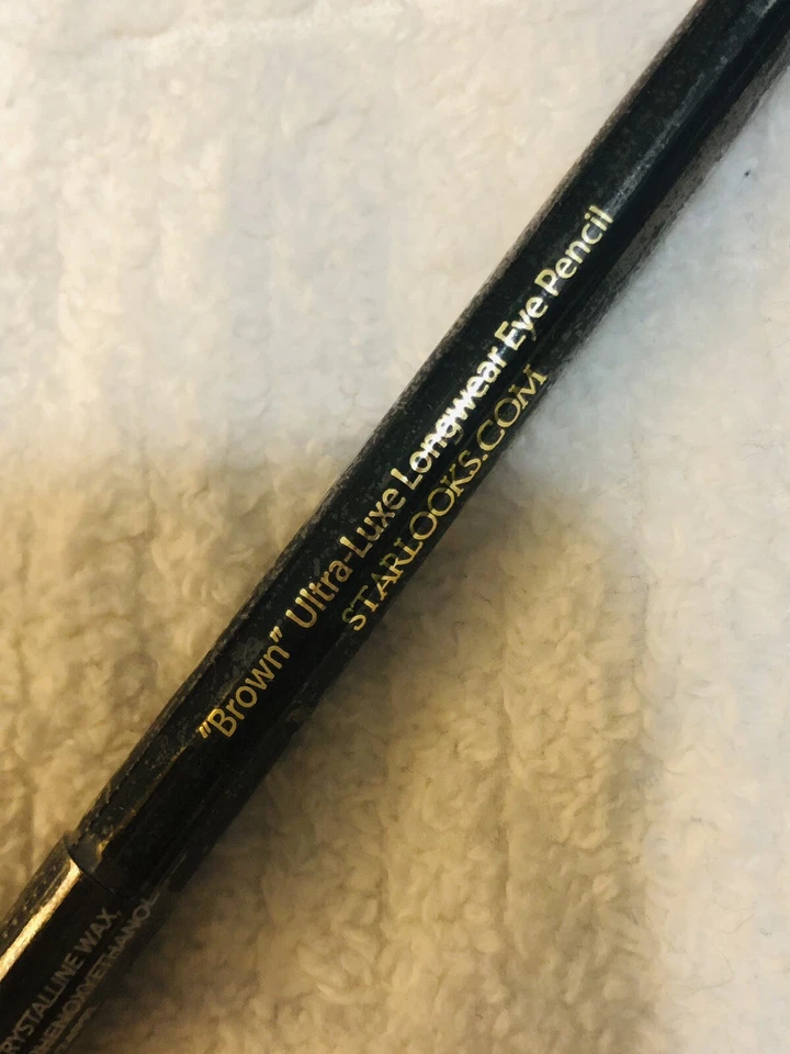 STARLOOKS ~ Lápiz de ojos marrón ultra lujo de larga duración (tamaño completo) sellado Foto 2 de 4