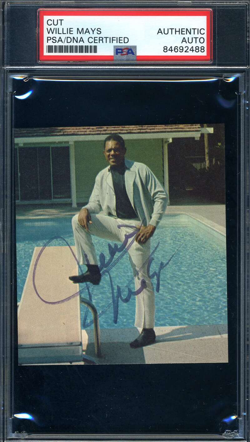 Willie Mays PSA DNA Coa Signed Photo New York Giants Autograph