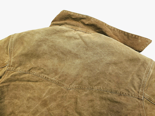 *HOT VTG Men CARHARTT @ J14 BOMBER WORKWEAR FLEECE LINED BROWN CANVAS Jacket XXL - Picture 10 of 15