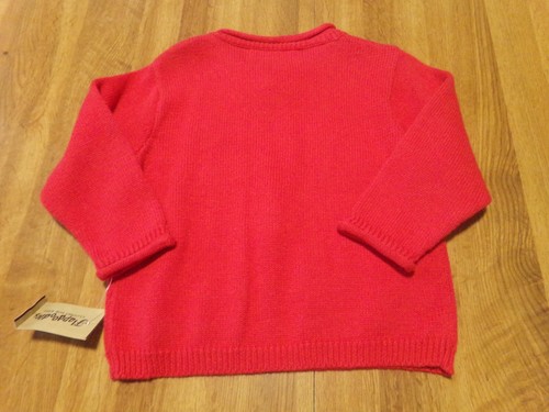 Suéter muñeco de nieve 2T niñas - marca Flapdoodles - tejido rojo adornado - Imagen 8 de 8