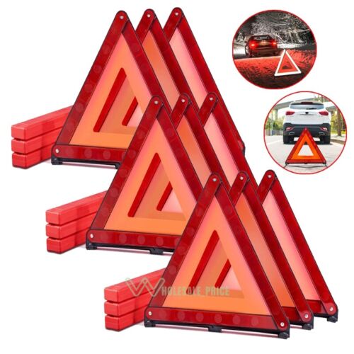 3-15x DOT Approved Car Emergency Warning Triangle Reflective Safety Roadside Kit - Picture 21 of 23
