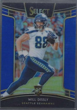 WILL DISSLY RC 2018 PANINI SELECT BLUE ROOKIE SP /175